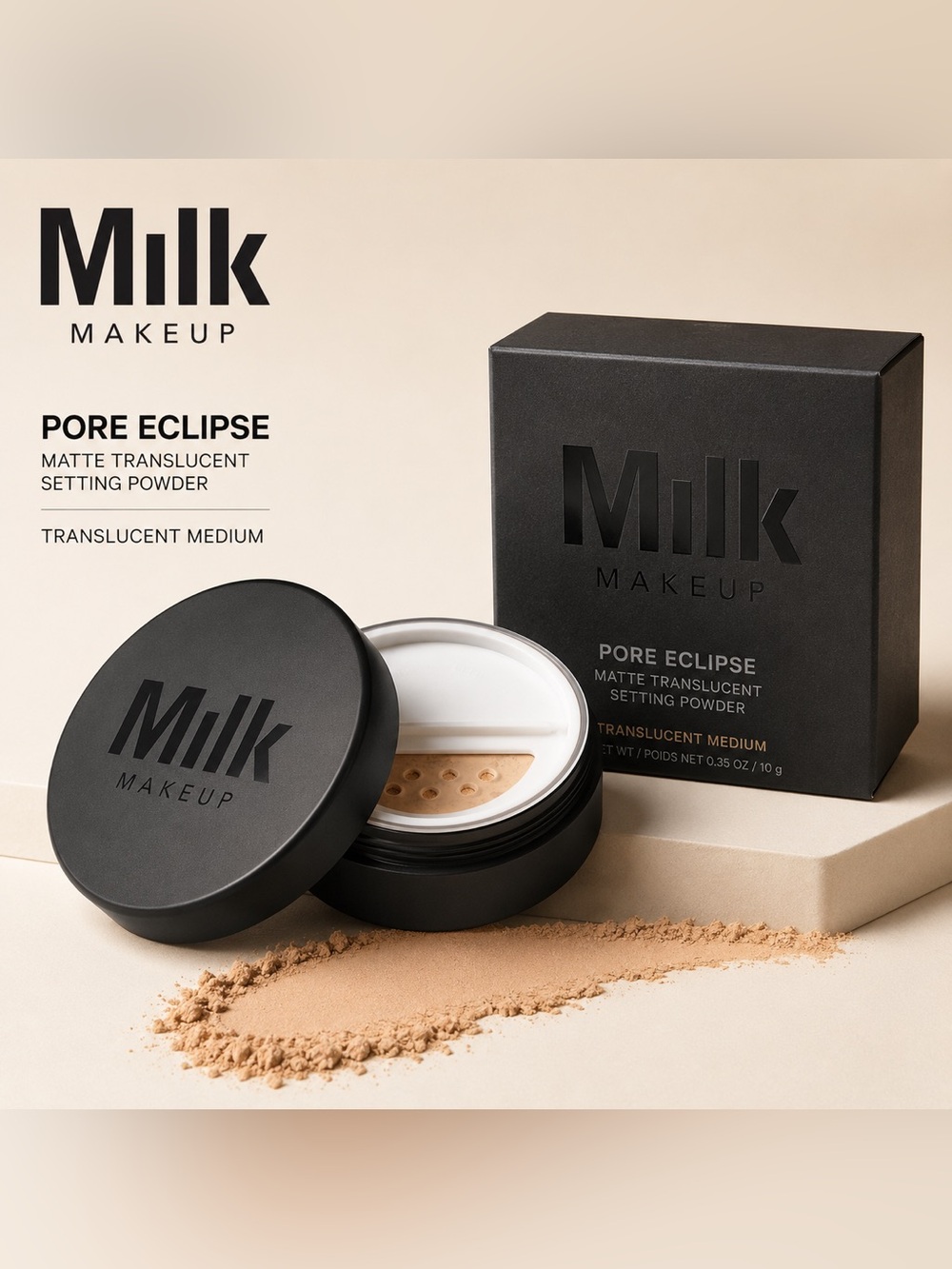✨ NEW IN BOX Milk Makeup Pore Eclipse Matte Translucent Setting Powder Medium ✨